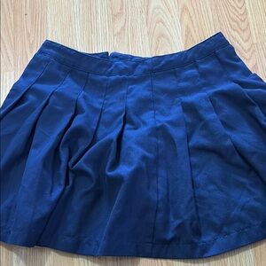 Forever 21 Blue Pleated Skater Mini Skirt Casual